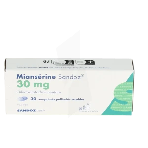 Mianserine Sandoz 30 Mg, Comprimé Pelliculé Sécable