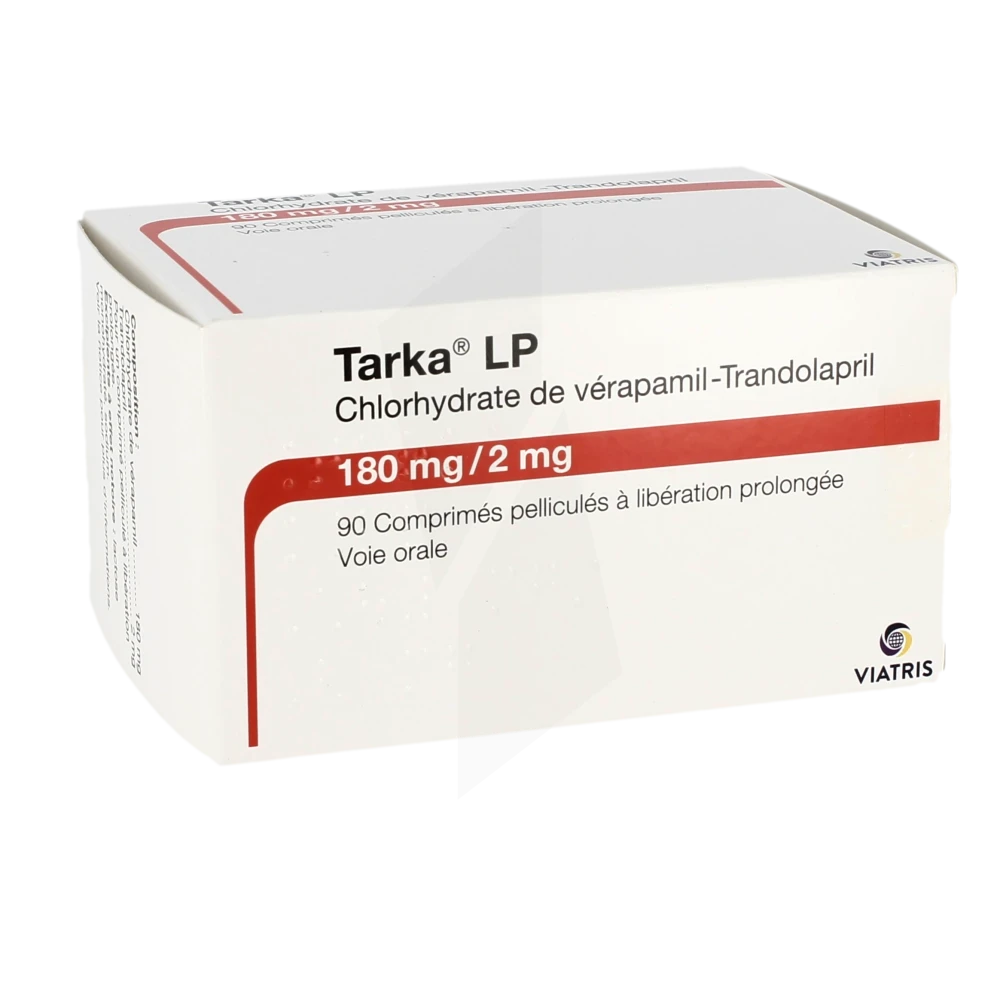 Tarka Lp 180 Mg/2 Mg, Comprimé Pelliculé à Libération Prolongée