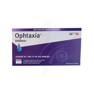 Ophtaxia Sol Tamponnée Lavage Oculaire 10unidoses/5ml