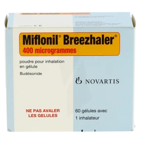 Miflonil Breezhaler 400 Microgrammes, Poudre Pour Inhalation En Gélule