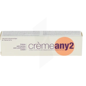 Crème Any 2® Crème Anti-tache Avec Protection Solaire Tube De 25g