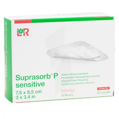 Suprasorb P Sensitive Border Lite Pansements Hydrocellulaires Siliconés Stériles 7,5x8,5cm B/10 à PEYNIER
