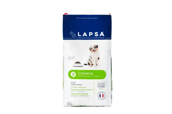 Lapsa Croissance Croquettes Chiot Toutes Races Sans Céréales Sachet/15kg