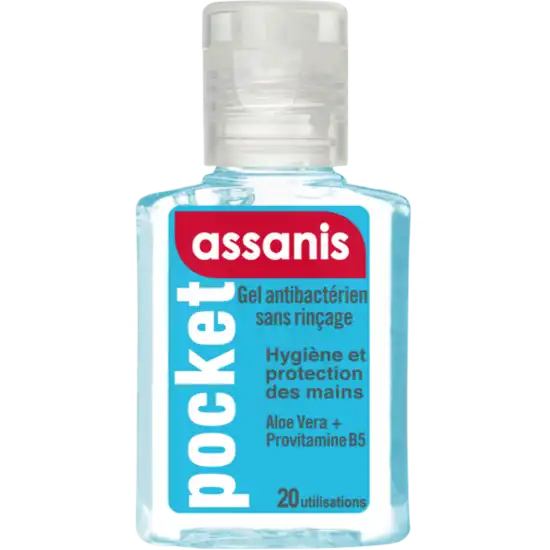 Assanis Pocket Gel Antibactérien Mains 20ml