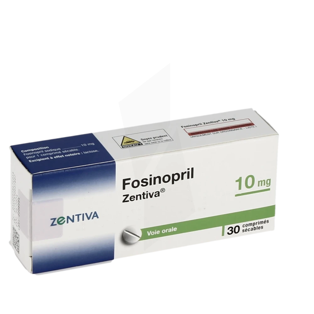 Fosinopril Zentiva 10 Mg, Comprimé Sécable