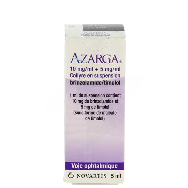 Azarga 10 Mg/ml + 5 Mg/ml, Collyre En Suspension