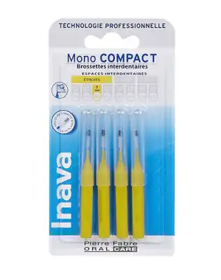 Inava Brossettes Mono Compact Jaune 1mm Iso2 B/4 à CANALS