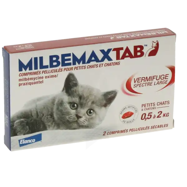 Milbemaxtab 4 Mg/10 Mg Comprimes Pellicules Pour Petits Chats Et Chatons, Comprimé Pelliculé