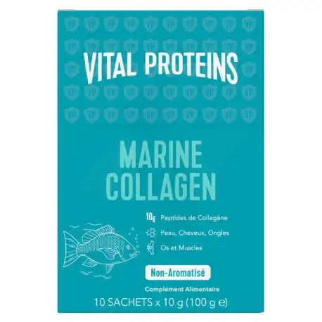 Vital Proteins Marine Collagen Poudre 10 Sticks/10g
