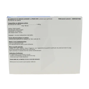 Bicarbonate De Sodium Lavoisier 1,4 %, Solution Pour Perfusion