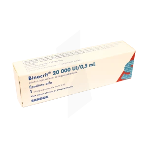 Binocrit 20 000 Ui/0,5 Ml, Solution Injectable En Seringue Préremplie