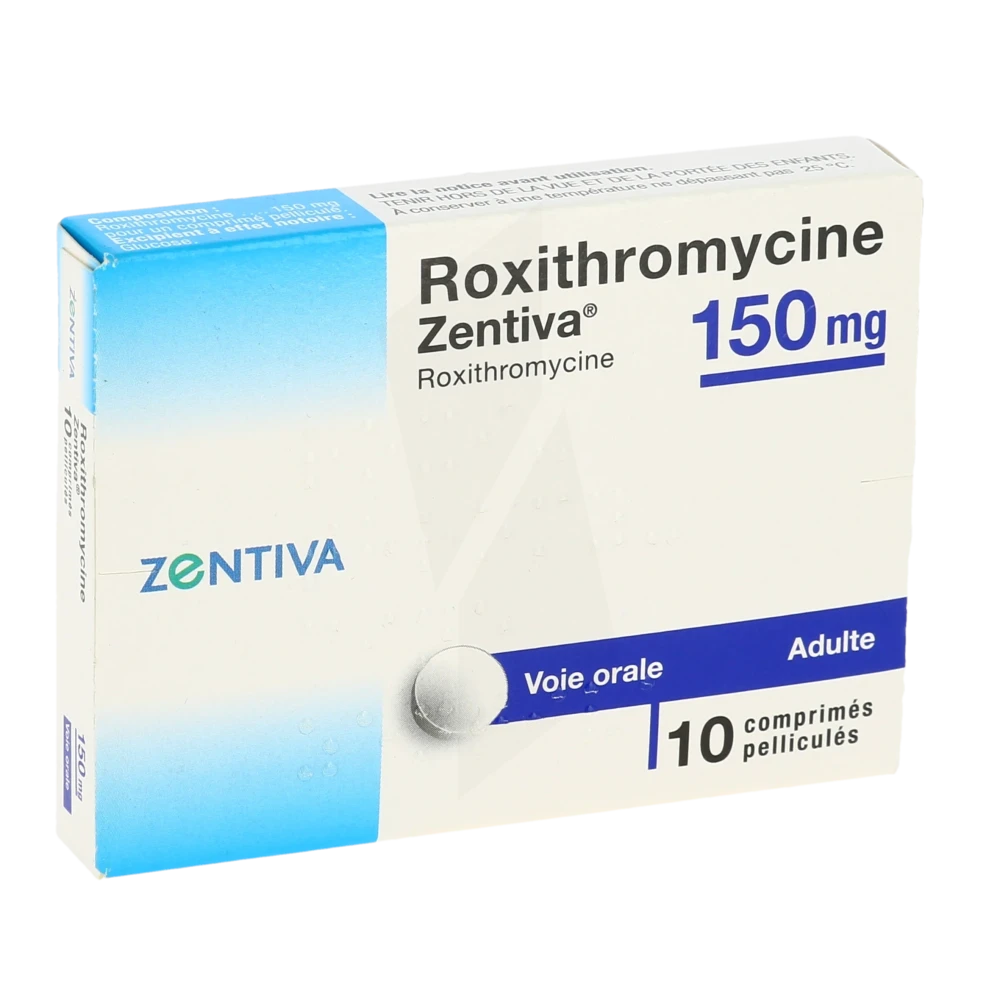 Roxithromycine Zentiva 150 Mg, Comprimé Pelliculé