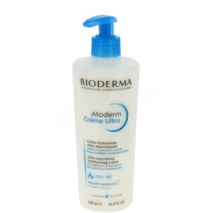 Bioderma Atoderm Crème Ultra Parfumée Nourrissante Hydratante Peau Sèche 500ml