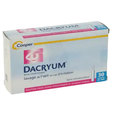 Dacryum, Solution Pour Lavage Ophtalmique En Récipient Unidose à Le havre