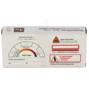 Risperidone Teva 1 Mg, Comprimé Orodispersible