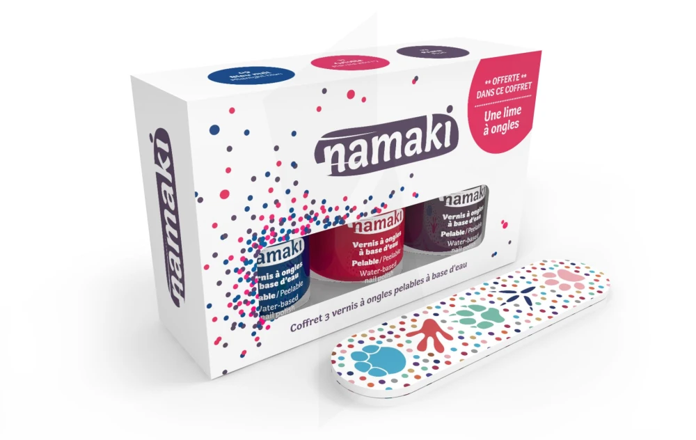 Vernis à ongles naturel pelable pour enfants Namaki