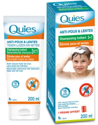 Quies Anti-poux & Lentes Shampooing 200ml à Roquemaure