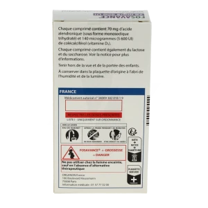 Fosavance 70 Mg/5600 Ui, Comprimé