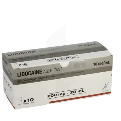 LIDOCAINE AGUETTANT 10 mg/ml SANS CONSERVATEUR, solution injectable