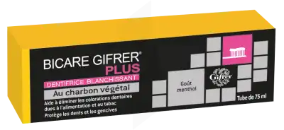 Gifrer Bicare Plus Dentifrice Blanchissant Charbon T/75ml à Saint Leu La Forêt