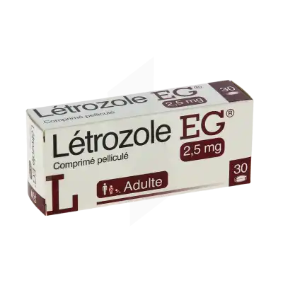 Letrozole Eg 2,5 Mg, Comprimé Pelliculé à La Ricamarie