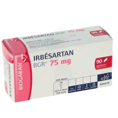 Irbesartan Bgr 75 Mg, Comprimé Pelliculé à Hagetmau