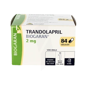 Trandolapril Biogaran 2 Mg, Gélule