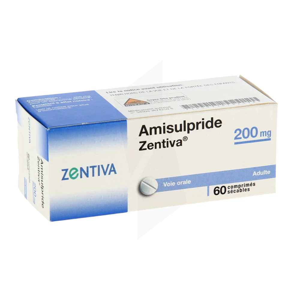 Amisulpride Zentiva 200 Mg, Comprimé Sécable