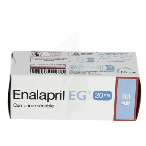 Enalapril Eg 20 Mg, Comprimé Sécable