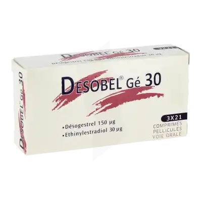 Desobel 150 Microgrammes/30 Microgrammes, Comprimé à LIEUSAINT