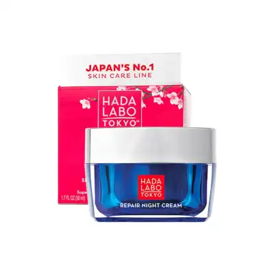 Hada Labo Tokyo Rohto Red 40+ Crème Soin De Nuit Anti-âge Spécial Pot/50ml à Serris