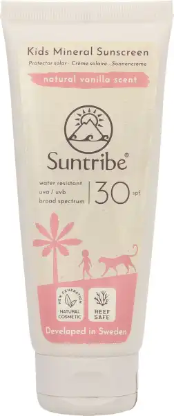 Suntribe Crème Solaire Minérale Naturelle Bébé & Enfants Spf30 100ml