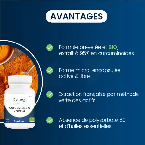 Dynveo Curcumine Bio Optimisée Turmipure Gold 300mg 60 Gélules