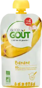 Good Goût Alimentation Infantile Banane Gourde/120g à PARIS