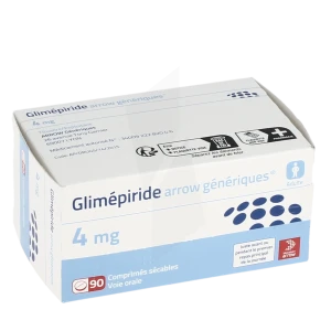 Glimepiride Arrow Generiques 4 Mg, Comprimé Sécable