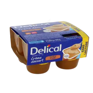 Delical Crème Dess Ss Lact Nutrim Café 4/200 G à Bassens