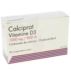 Calciprat Vitamine D3 1000 Mg/800 Ui, Comprimé à Sucer