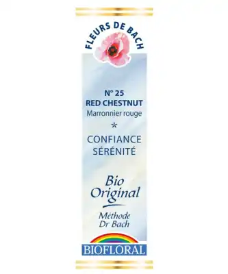 Biofloral Fleurs De Bach N°25 Red Chestnut Elixir à CERNAY