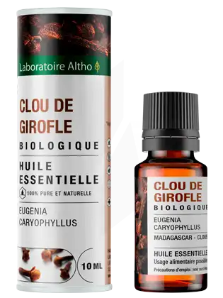 Laboratoire Altho Huile Essentielle Clou De Girofle Bio 10ml