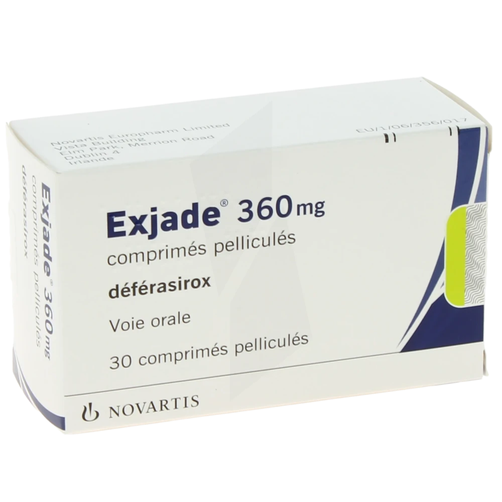 Exjade 360 Mg, Comprimé Pelliculé