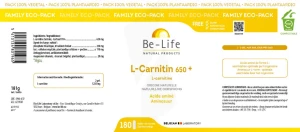 Be-life L-carnitin 650+ Gélules B/180