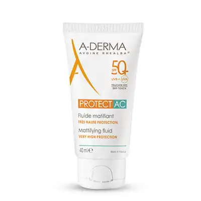 Acheter Aderma PROTECT Fluide matifiant très haute protection AC 50+ 40ml à VILLENAVE D'ORNON