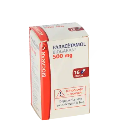Paracetamol Biogaran 500 Mg, Gélule à TOURS