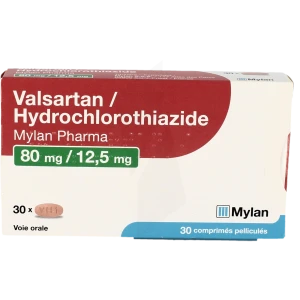 Valsartan/hydrochlorothiazide Viatris 80 Mg/12,5 Mg, Comprimé Pelliculé