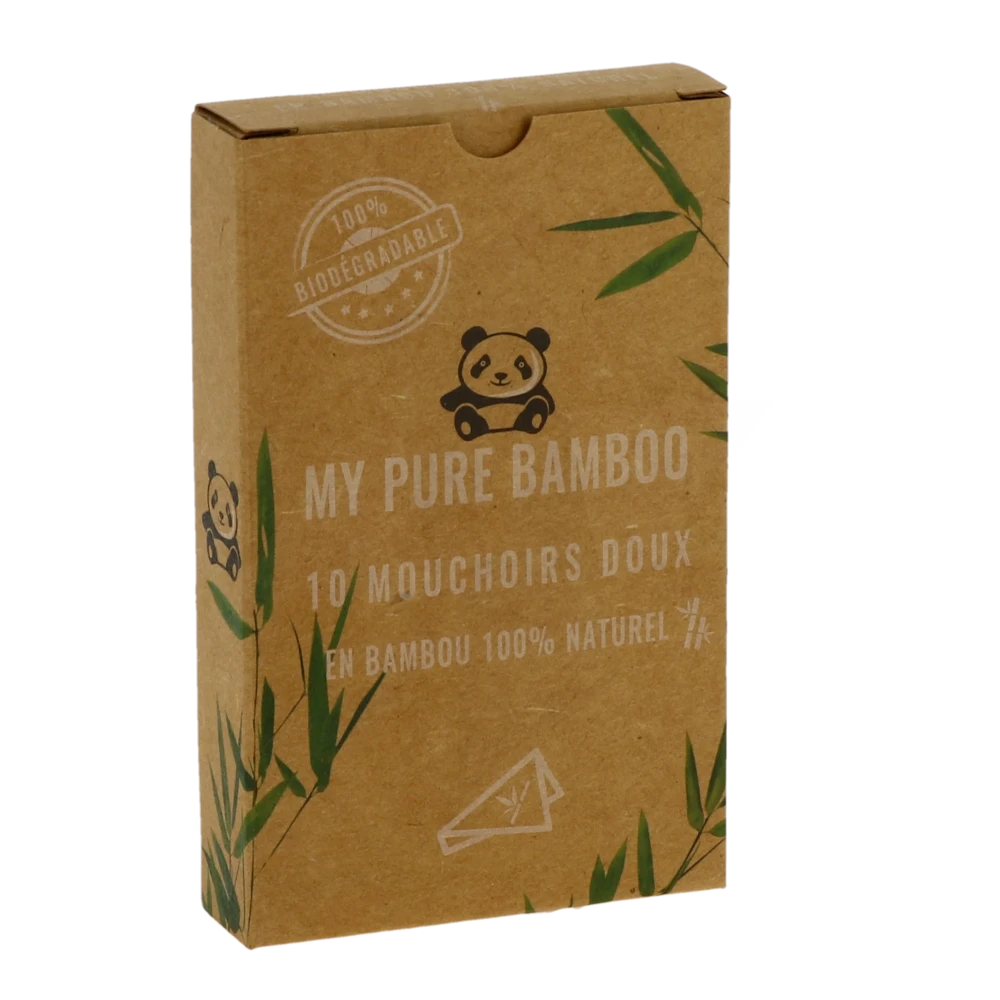 My Pure Bamboo Paquet De Mouchoirs Bambou 10 Unités