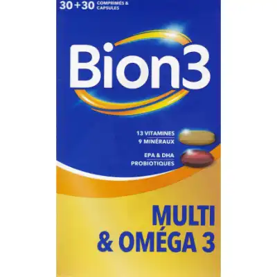 Bion 3 Multi & Oméga 3 Comprimés + Caps B/30x2 à Les Arcs