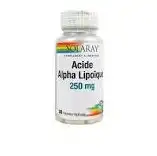Solaray Acide Alpha LipoÏque 250 Mg 30 Capsules à LIEUSAINT
