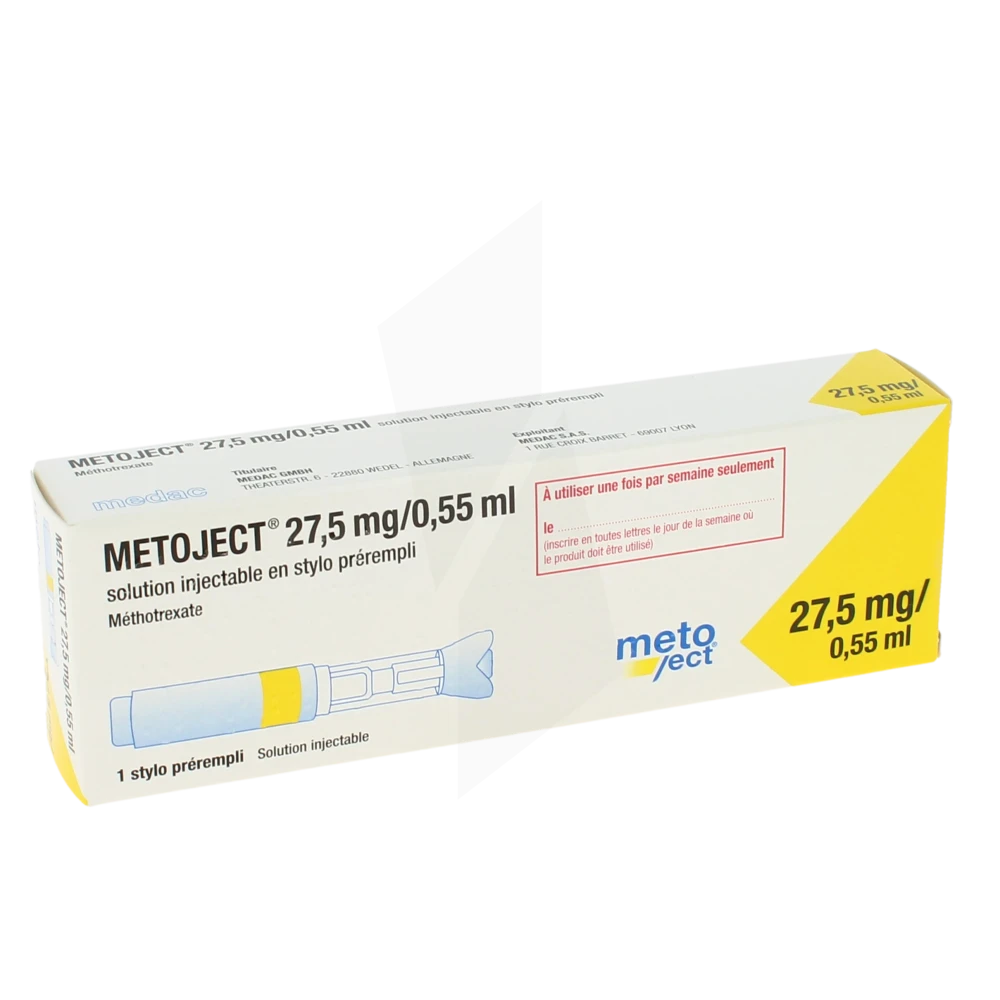 Metoject 27,5 Mg/0,55 Ml, Solution Injectable En Stylo Prérempli