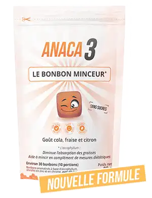 Anaca3 Le Bonbon Minceur Bonbon Gélatineux Sachet/30 à MANCIET