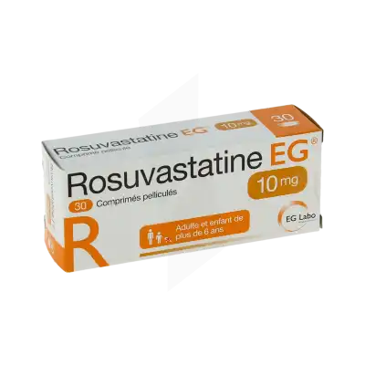 Rosuvastatine Eg 10 Mg, Comprimé Pelliculé à Abbeville